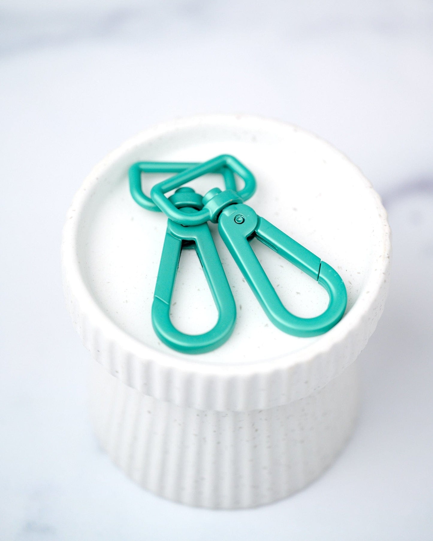 Pink Door Hardware - 1" Swivel - Matte Aqua - 2 per Pkg. - AQ-01-SW