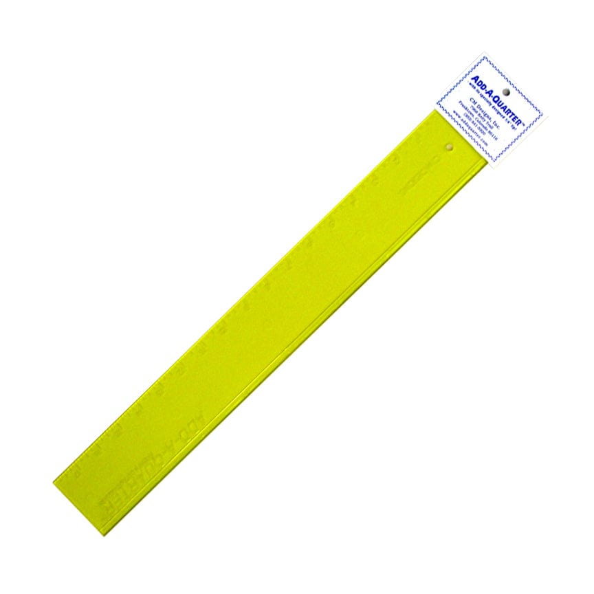 CM Designs - Add a Quarter Ruler - 18" Yellow - CM18