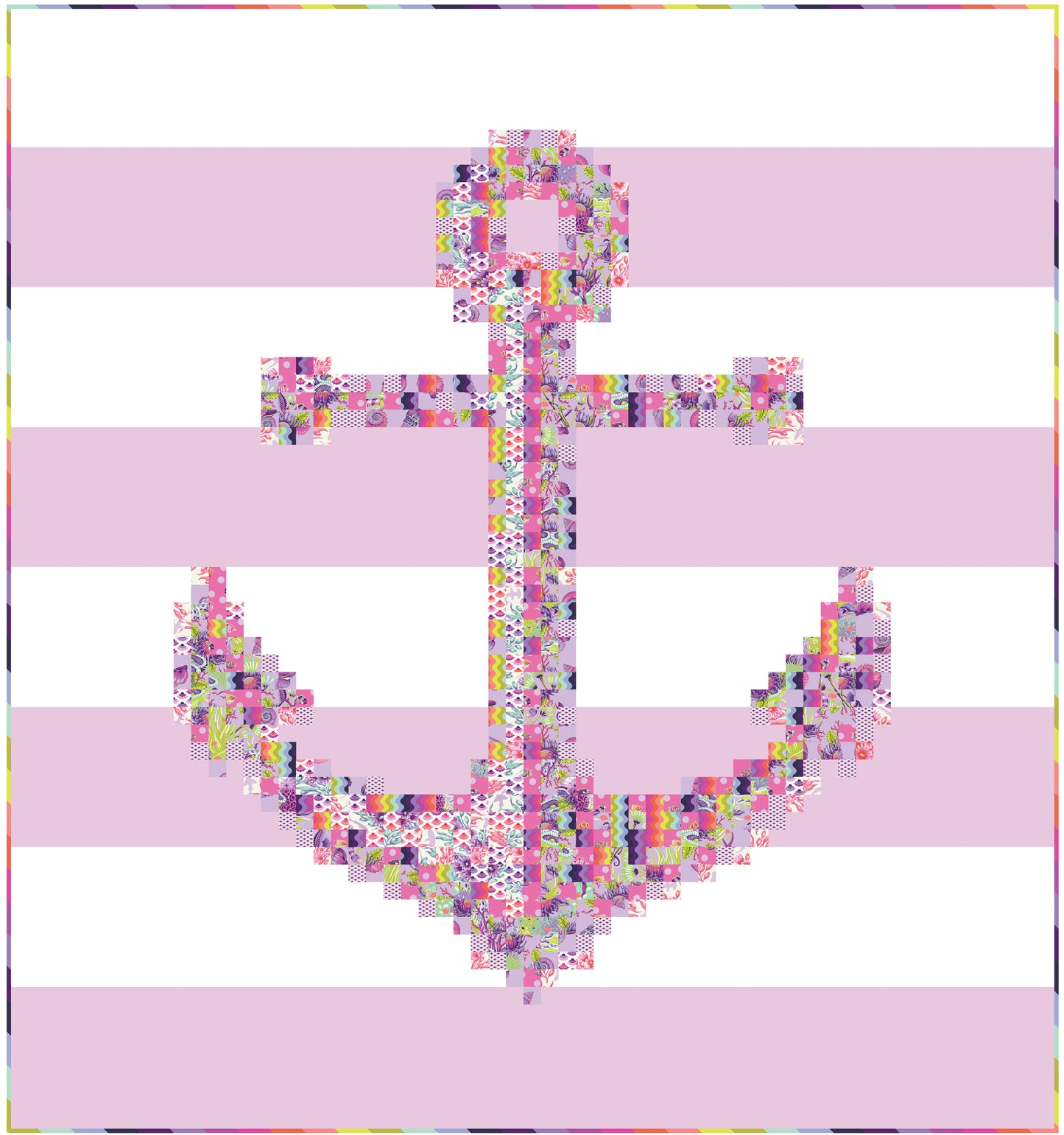 Anchors Aweigh Quilt Kit - Floral Reef by Tula Pink (Preorder)