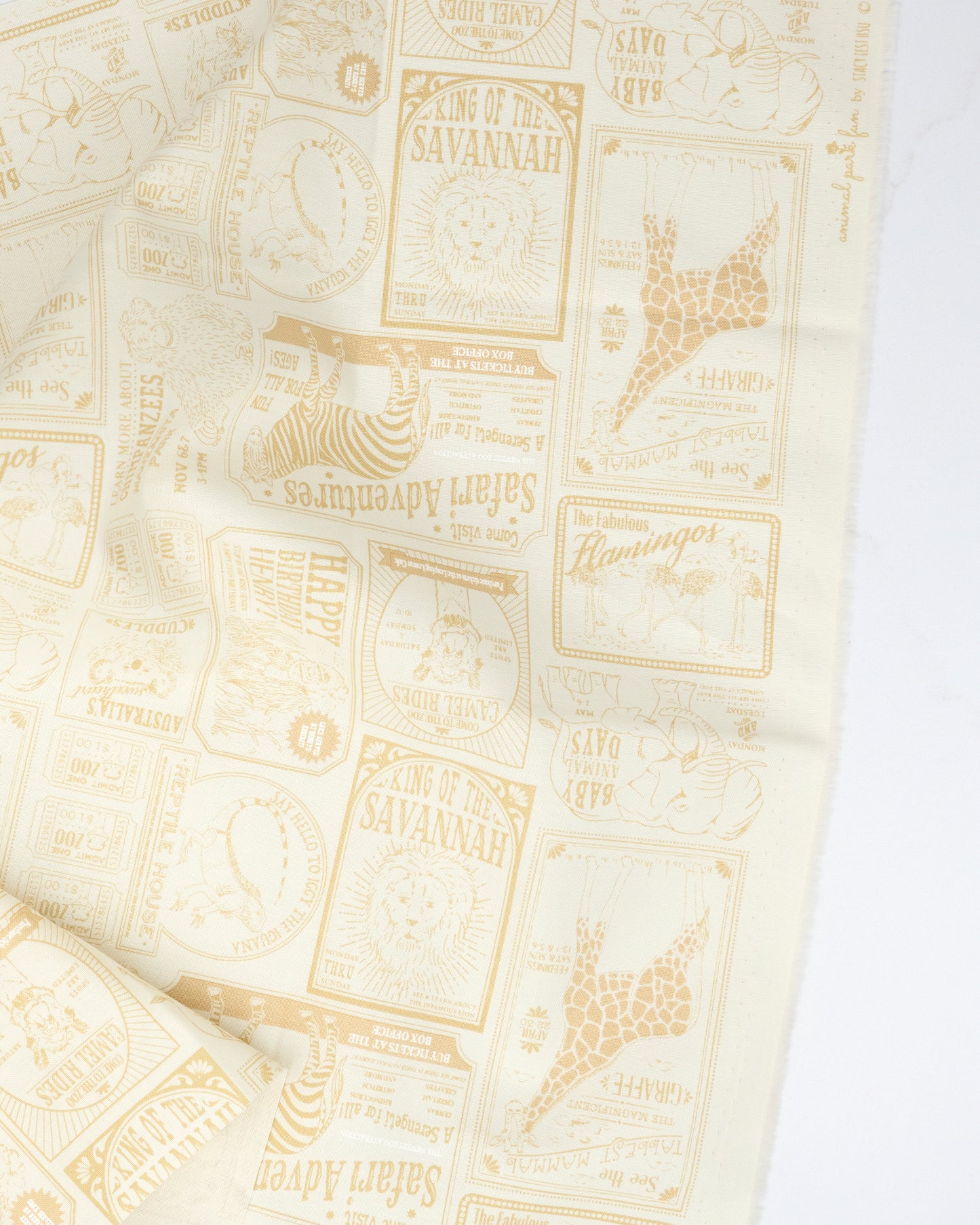 PREORDER - Animal Park Fun - Vintage Zoo - Stacy Iest Hsu - 20965 21 - Half Yard