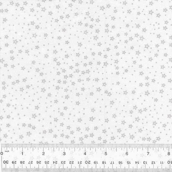 BeColourful Blush - Silver Stars White - Jacqueline de Jonge - BCB27Q-2 - Half Yard