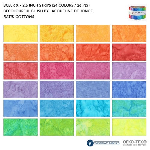 BeColourful Blush 2.5-Inch Jelly Rollvby Jacqueline de Jonge, 26 Pieces