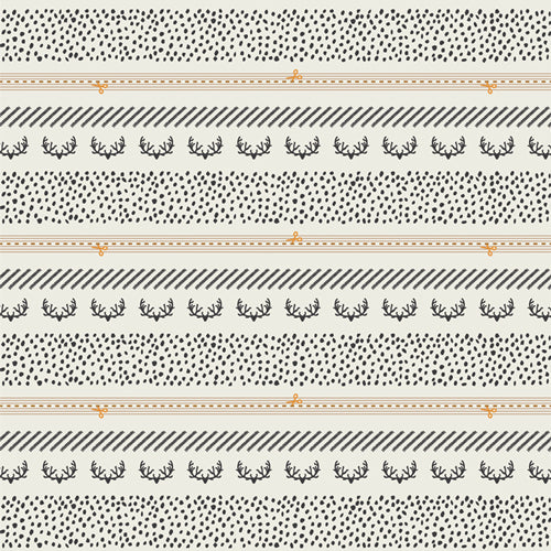 Cotton quilting fabric pattern called 'Woodlands Bound'. Part of the '2.5 Edition Binding' fabric collection. Designed by Art Gallery Fabrics for fabric company Art Gallery Fabrics. SKU: BIN25108. 44-45 inch width.