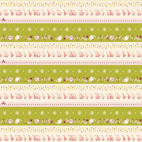A closeup shot of the quilting fabric pattern called Farm Bound, designed by AGF Studios. The SKU is BINCTG77.