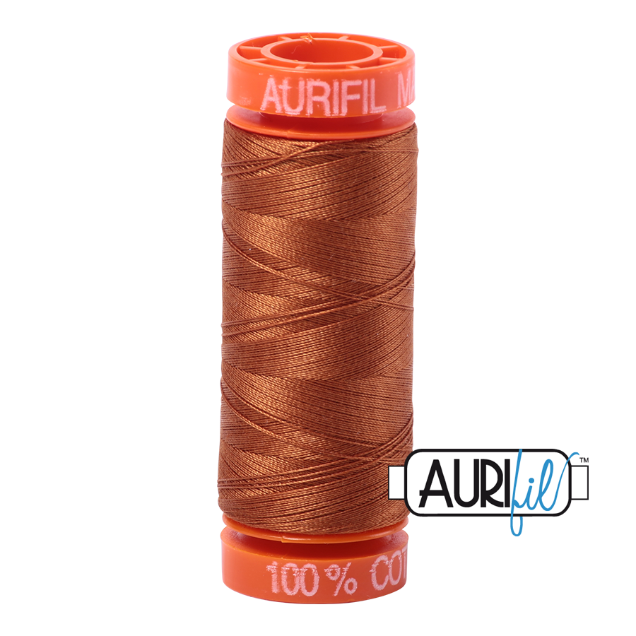 Aurifil Cotton Mako Thread - 50wt - 220m Spool - Cinnamon - BMK50 2155