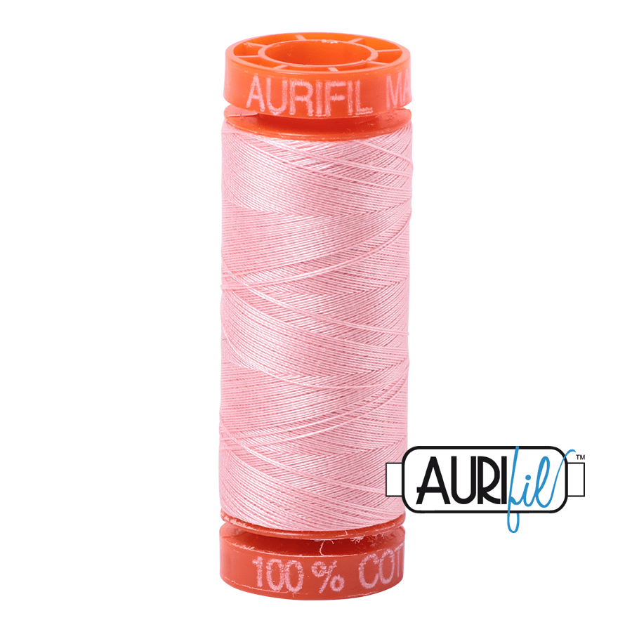 Aurifil Cotton Mako Thread - 50wt - 200m Spool - Blush - MK50SP200-2415