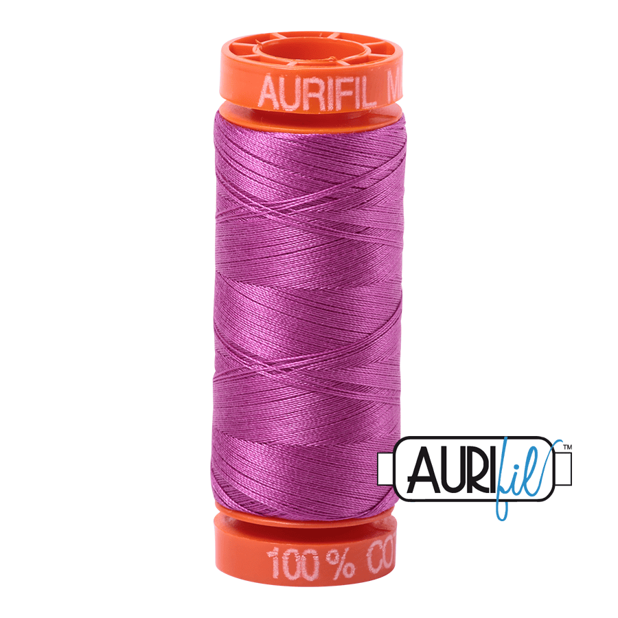 Aurifil Cotton Mako Thread - 50wt - 200m Spool - Magenta - MK50SP200-2535