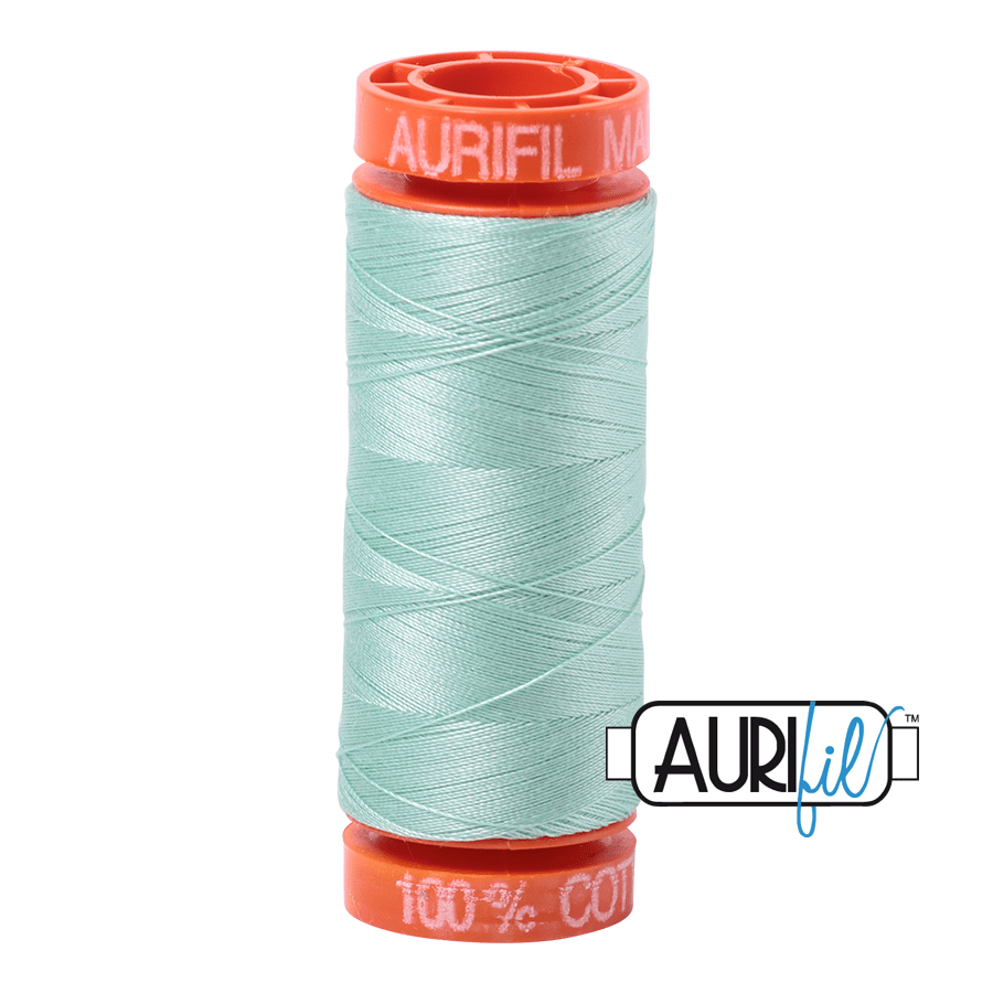 Aurifil Cotton Mako Thread - 50wt - 200m Spool - Mint - MK50SP200-2830