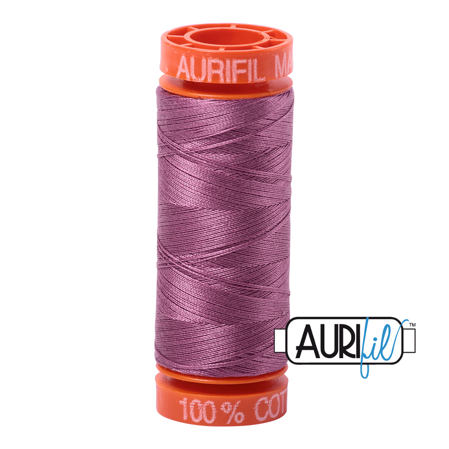 Aurifil Cotton Mako Thread - 50wt - 200m Spool - Wine - MK50SP200-5003