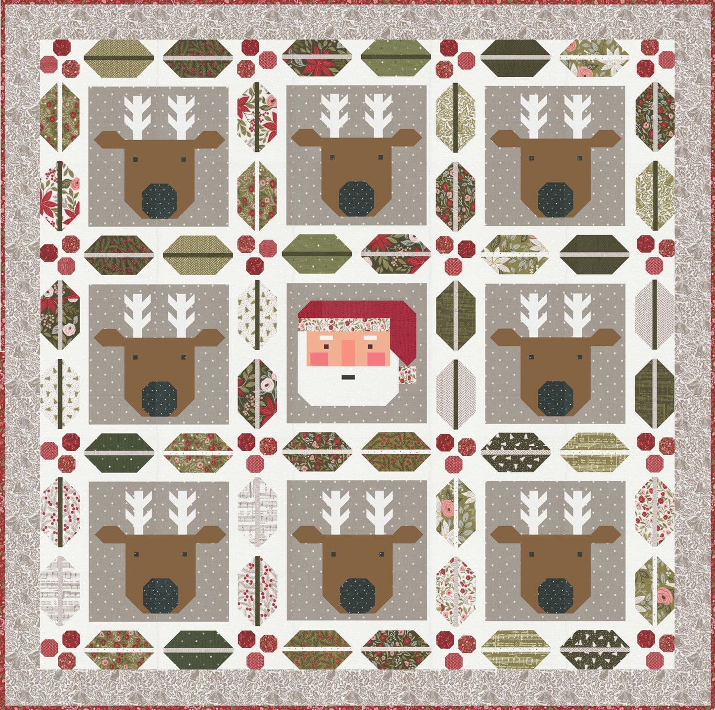 Christmas Crew Quilt Kit - Lella Boutique - KIT5240CREW-WHITE