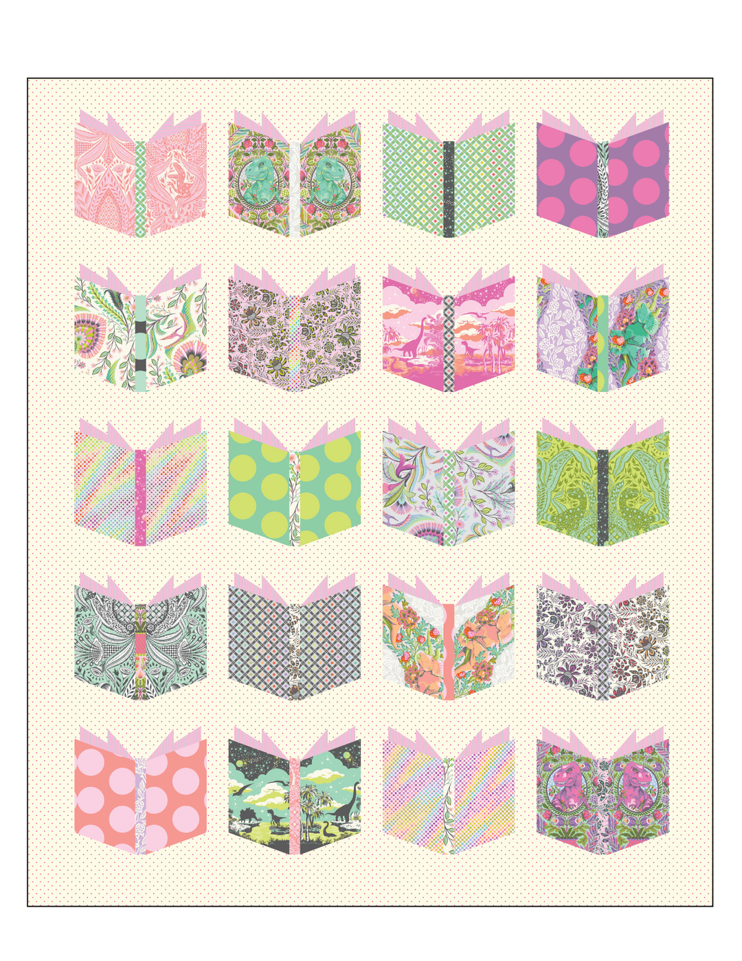 Book Nerd in Cosmic Quilt Kit featuring Roar! from Tula Pink - KITTP.BOOKCOSMIC