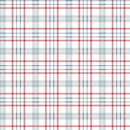Cotton quilting fabric pattern called 'Plaid in Storm'. Part of the 'American Beauty' fabric collection. Designed by Dani Mogstad for fabric company Riley Blake. SKU: C14443R-STORM . 44-45 inch width.