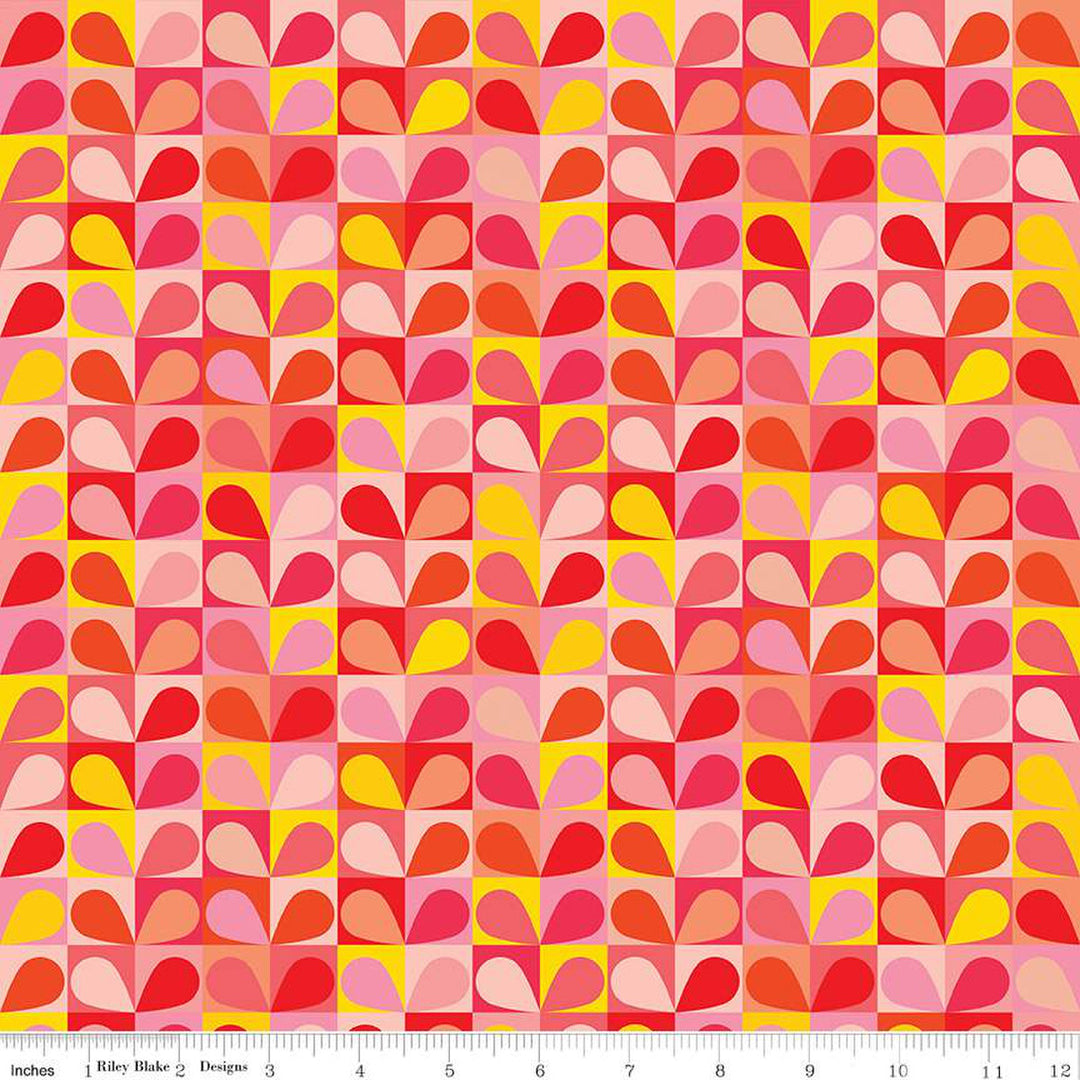 PREORDER - Copacetic - Salad in Strawberry - Julia Frazier - C14683-STRAWBERRY - Half Yard