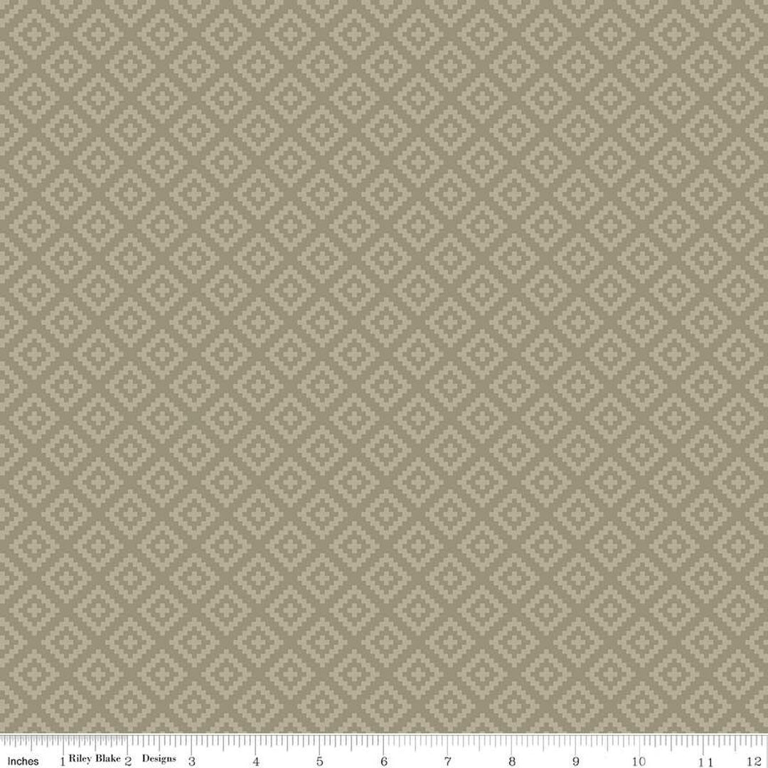 PREORDER - National Parks - Diamonds in Khaki - Anderson Design Group - C15099-KHAKI - Half Yard