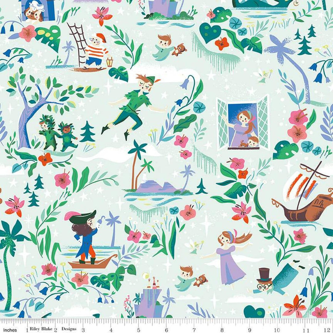 Forever Neverland - Main in Mist - Jill Howarth - C15900-MIST - Half Yard