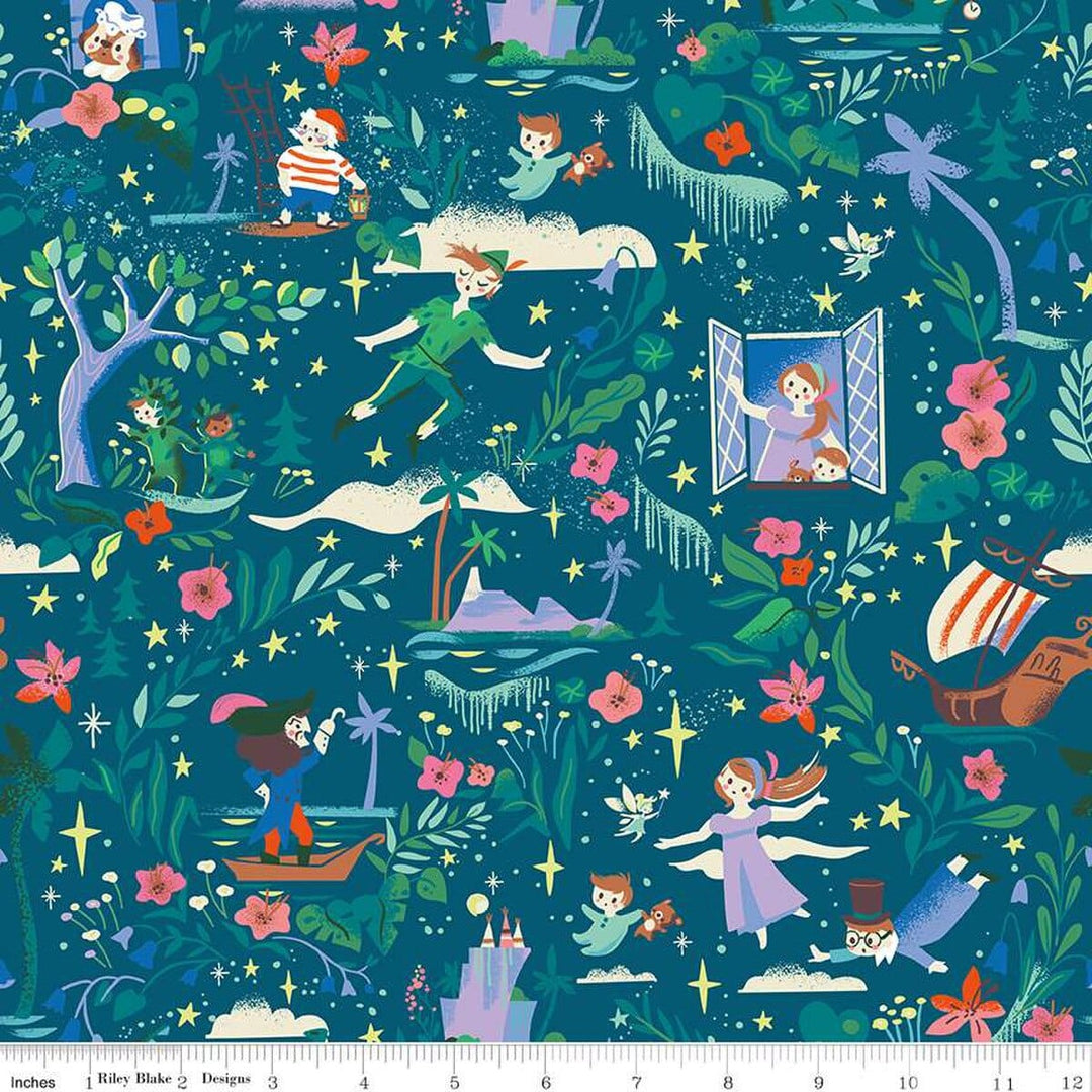 Forever Neverland - Main in Night - Jill Howarth - C15900-NIGHT - Half Yard