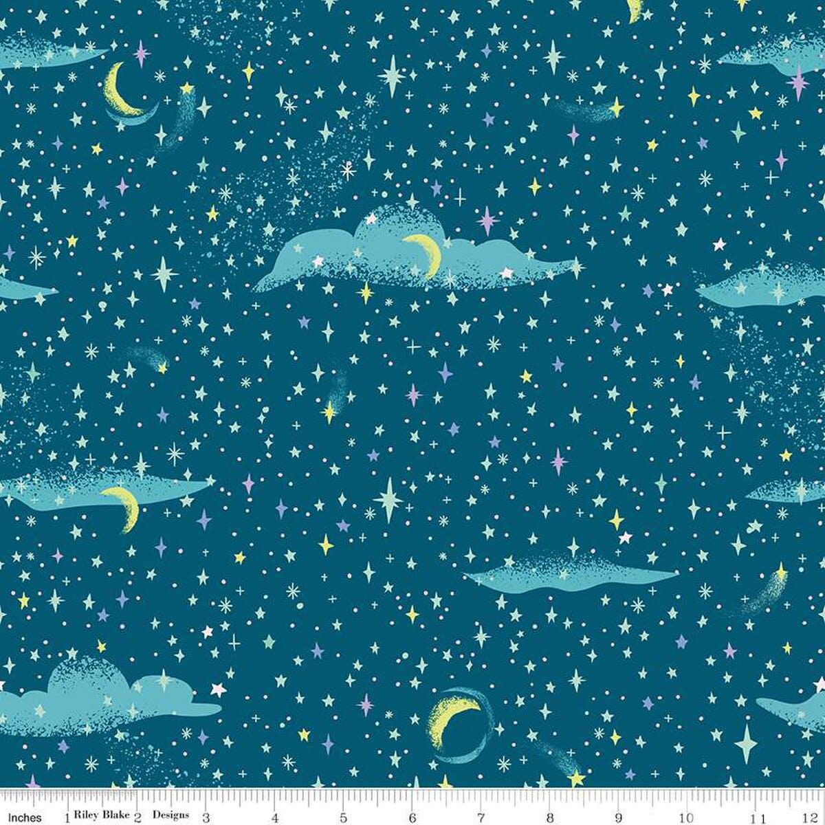 Forever Neverland - Pixie Dust in Night - Jill Howarth - C15905-NIGHT - Half Yard