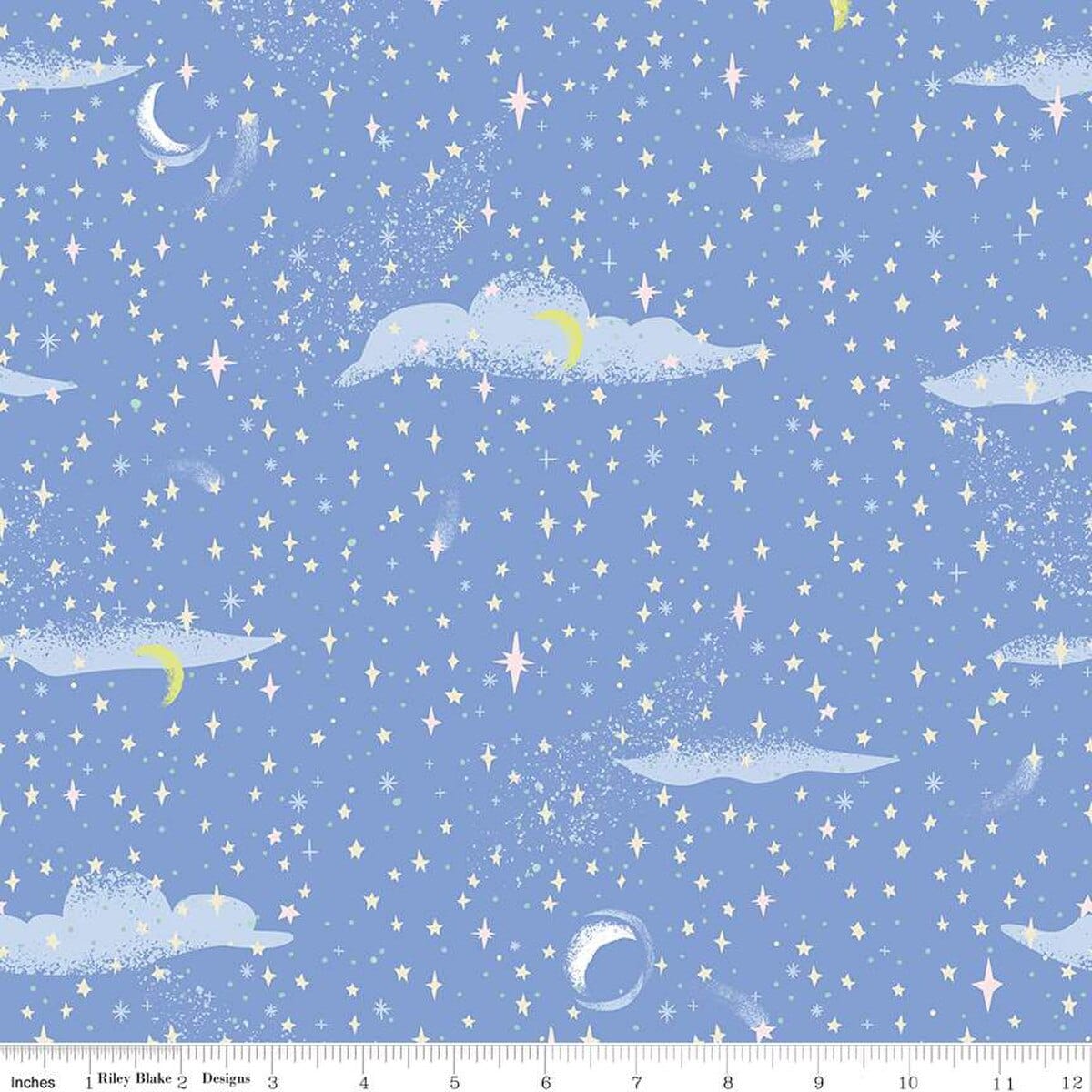Forever Neverland - Pixie Dust in Periwinkle - Jill Howarth - C15905-PERIWINKLE - Half Yard
