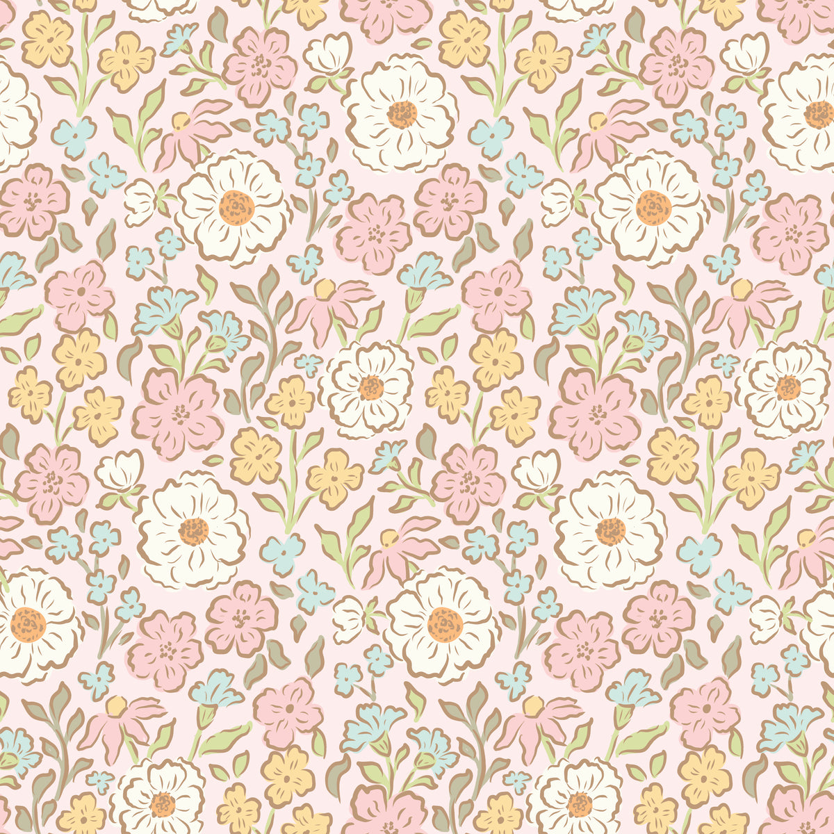 Little Posies - Main Pink - C18320-PINK - Half Yard