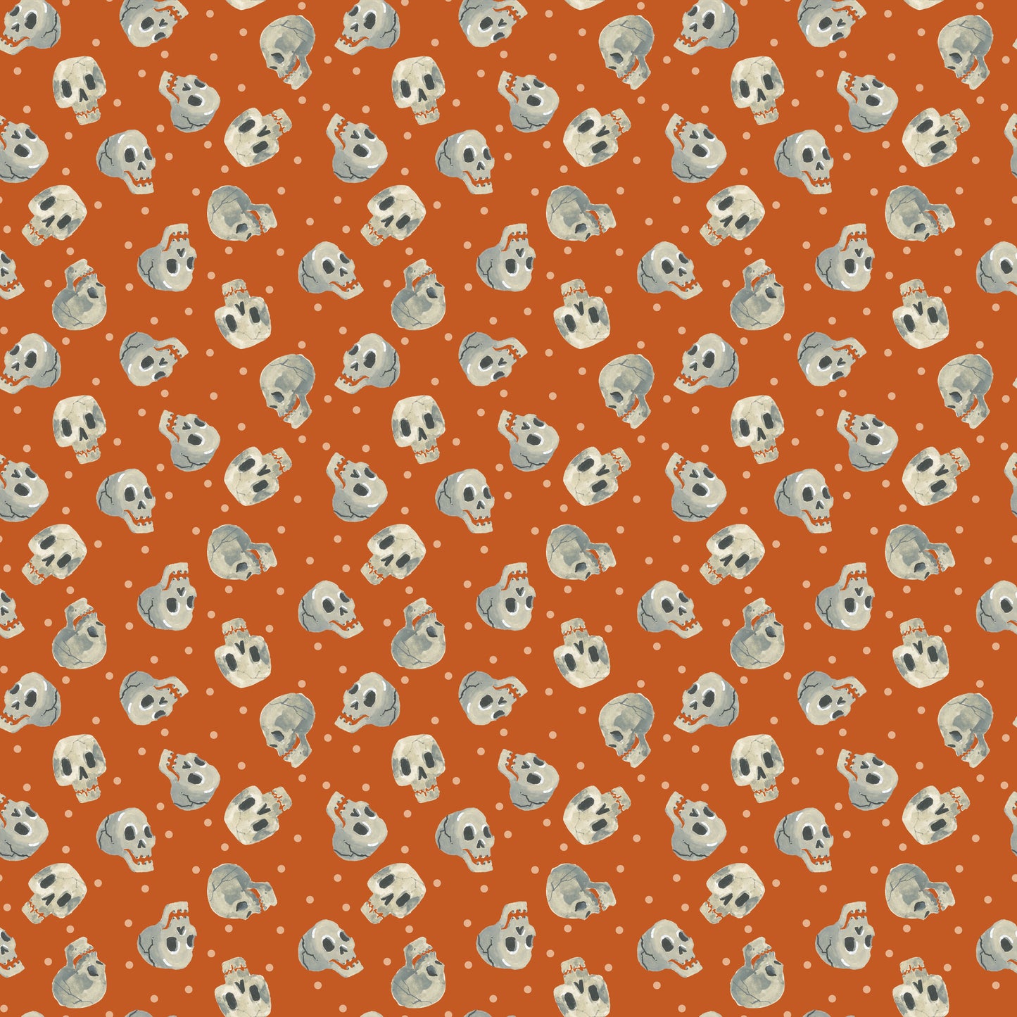 Witchy Vibes - Bonefall in Pumpkin - Lisa Audit - CD19273-PUMPKIN - Half Yard (Preorder)