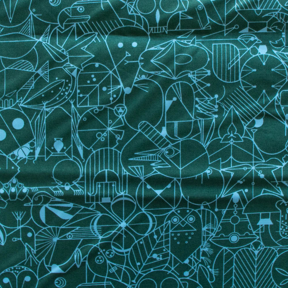 End Papers Basic - Evergreen - Charley Harper - CH-300-EVERGREEN