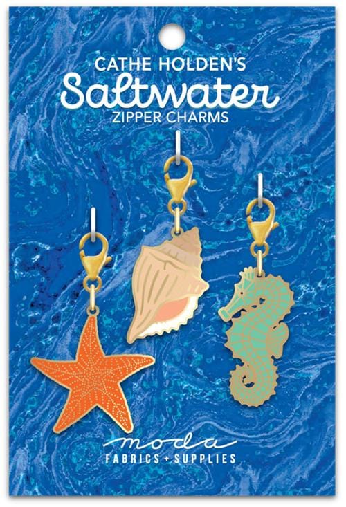 Cathe Holden - Saltwater Ocean Zipper Charms - Set of 3 - CH204 (Preorder)