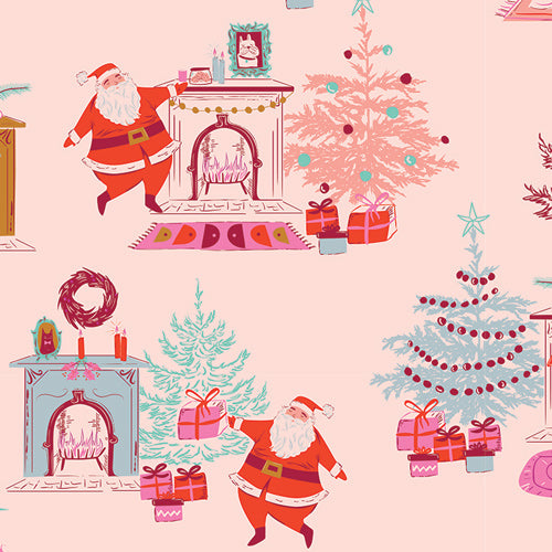 Christmas in Color - Down the Chimney in Taffy - AGF Studio - CMC-25400 - Half Yard (Preorder)