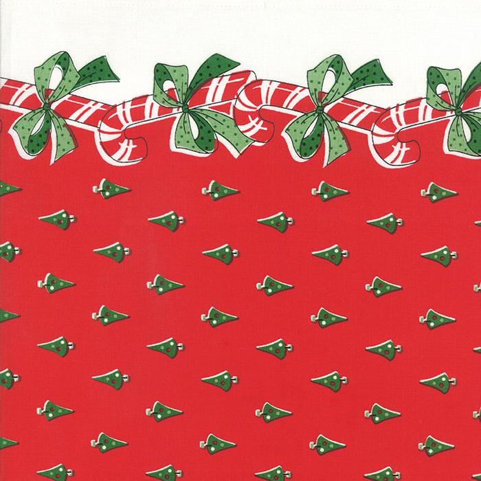 Classic Retro Holiday - Candy Canes Red - 16" Toweling - 920 171 - Half Yard (Preorder)