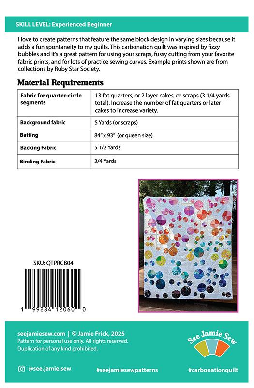 Carbonation Pattern by See Jamie Sew (Preorder)