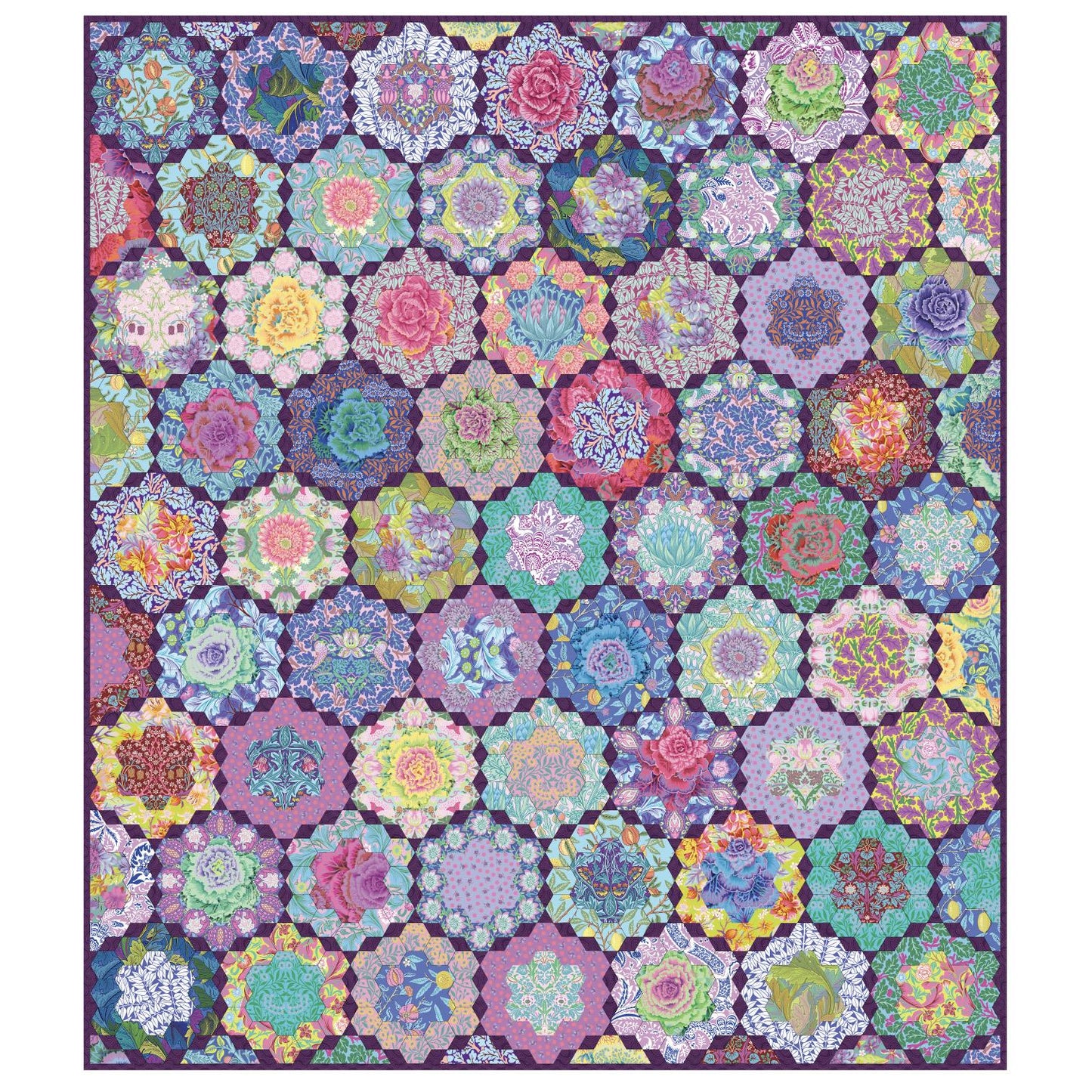 Collective Garden Quilt Kit, featuring Kaffe Fassett and Tula Pink