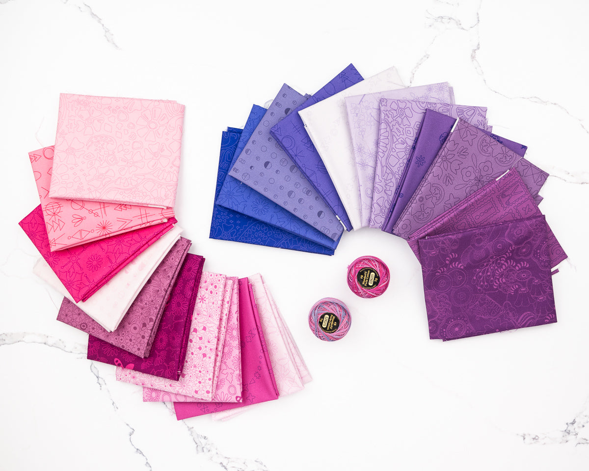 Color Camp Bloom Half Yard Bundle by Alison Glass, 21 pieces (Preorder)