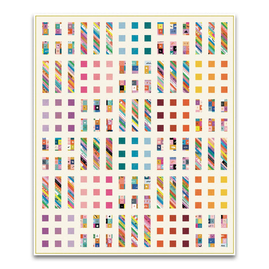 Dot + Dash Quilt Kit featuring Selvedge Magic and Speckled