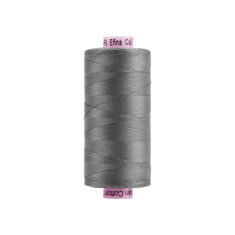 Wonderfil - Efina 60 wt. Thread - Grey Flannel - 1500yd Spool - EF-04