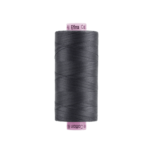 Wonderfil - Efina 60 wt. Thread - Charcoal - 1500yd Spool - EF-06