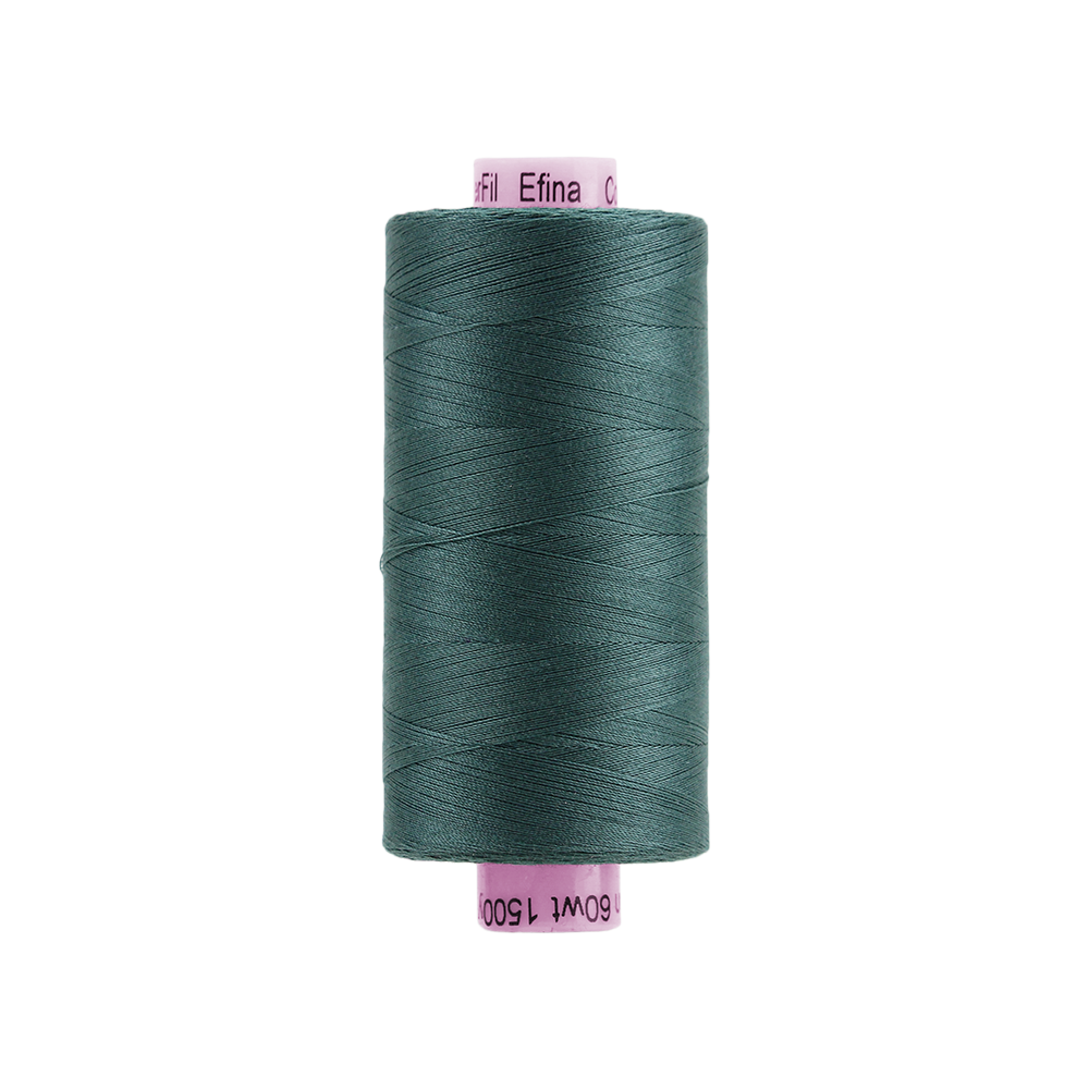 Wonderfil - Efina 60 wt. Thread - Blue Spruce - 1500yd Spool - EF-17
