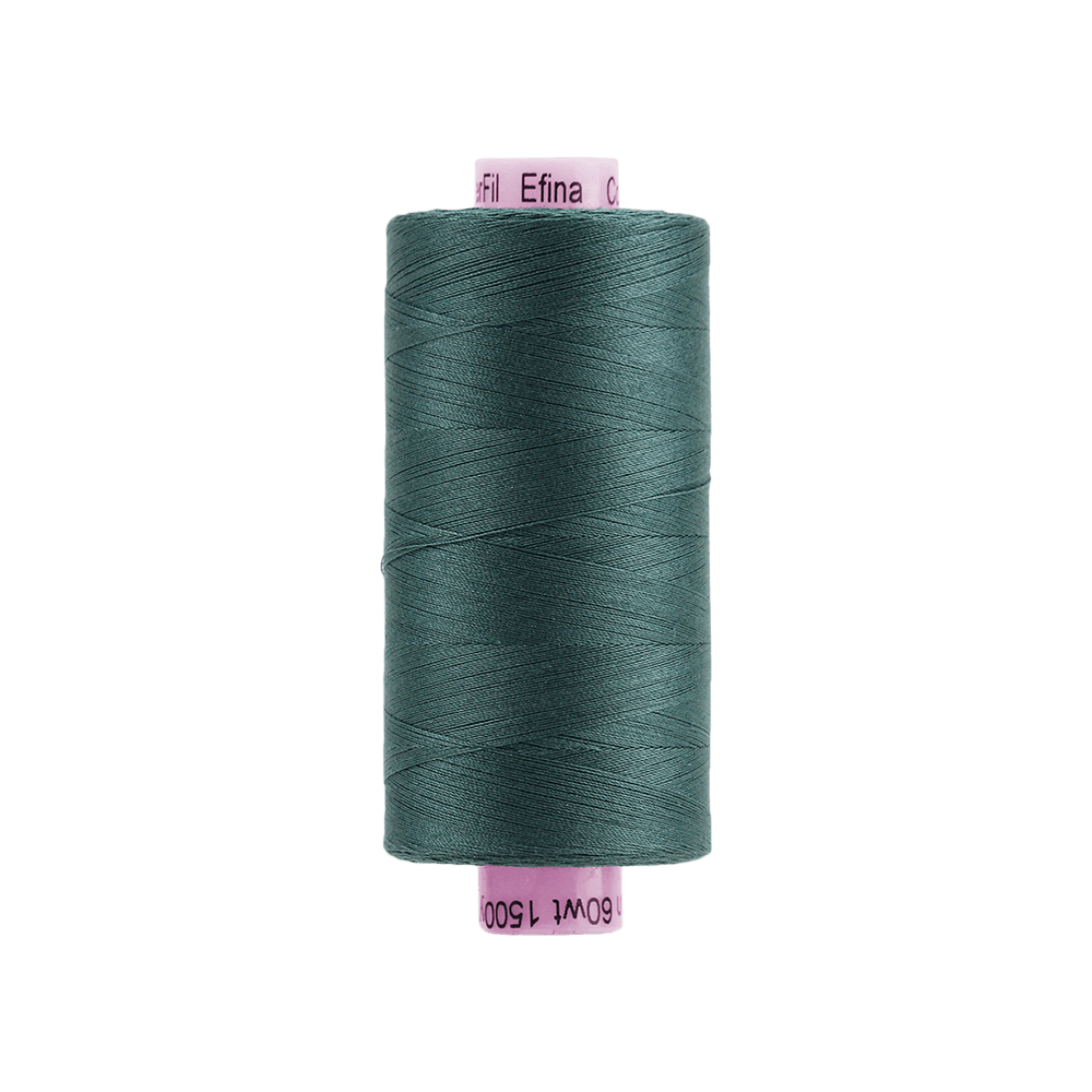 Wonderfil - Efina 60 wt. Thread - Blue Spruce - 1500yd Spool - EF-17