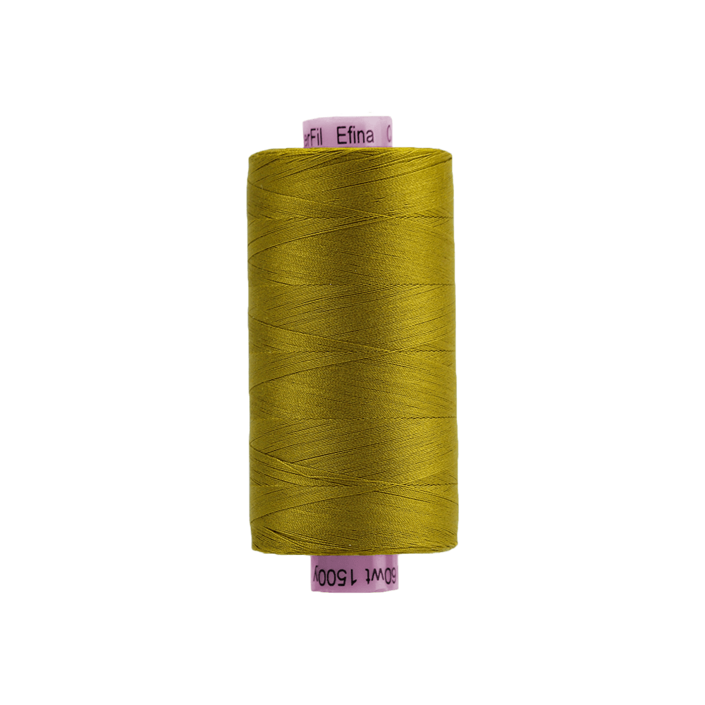 Wonderfil - Efina 60 wt. Thread - Olive Oil - 1500yd Spool - EF-74