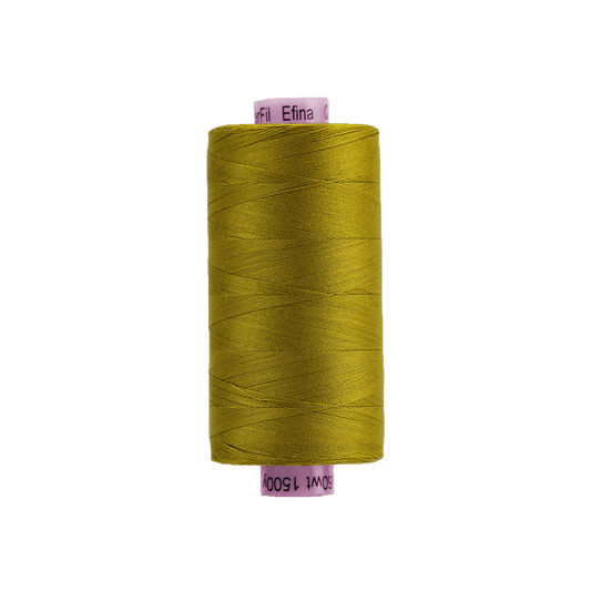 Wonderfil - Efina 60 wt. Thread - Olive Oil - 1500yd Spool - EF-74