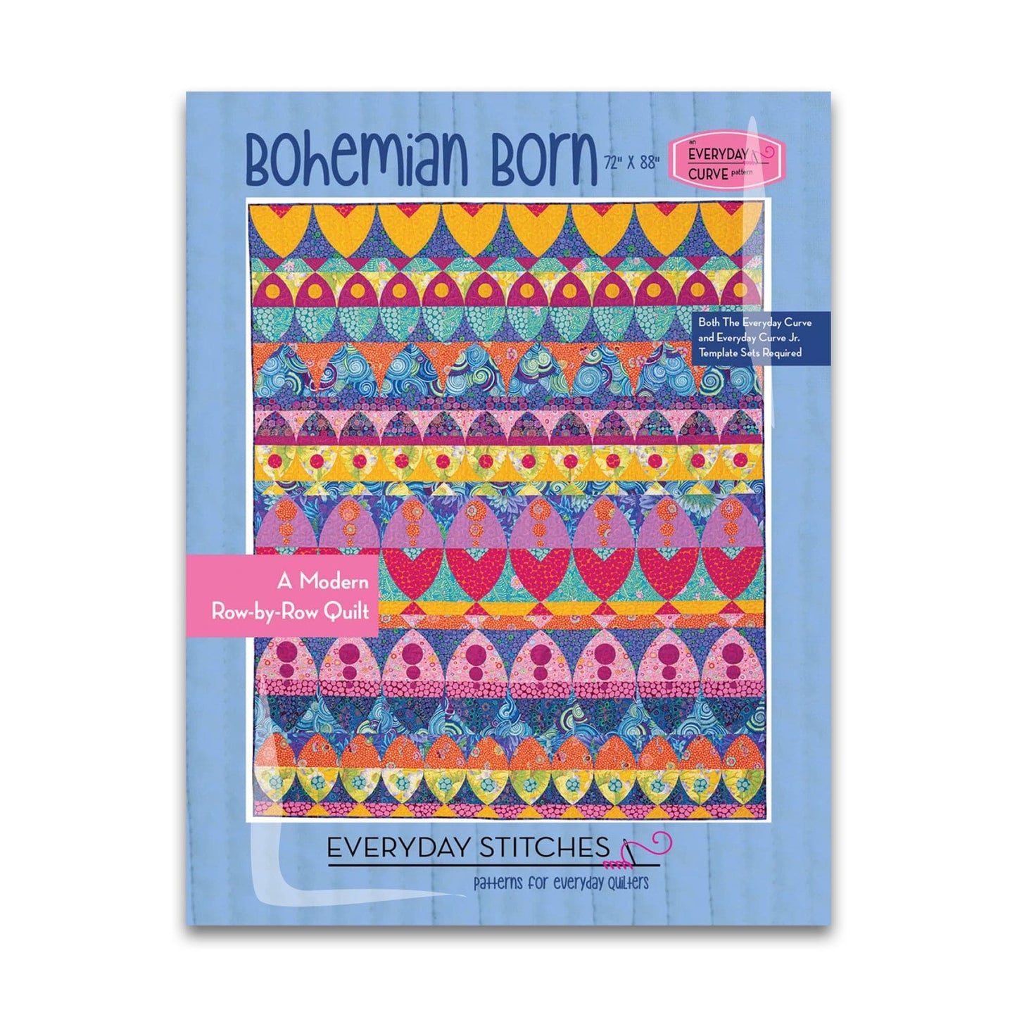 Bohemian Born - Quilt Pattern - Everyday Stitches - ES-543-BBN - Printed Pattern