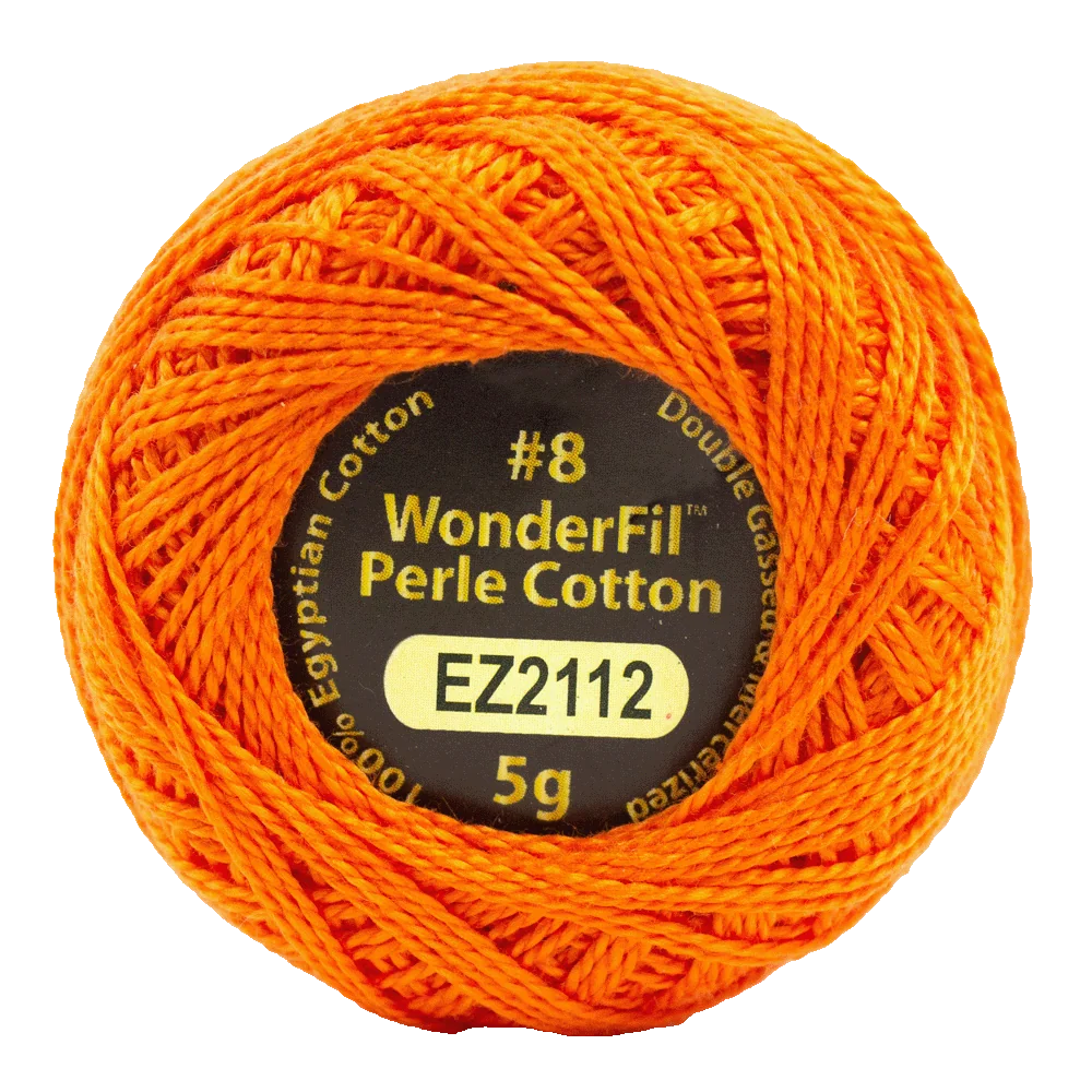 Pumpkin - 8 wt Perle Cotton Eleganza by Alison Glass