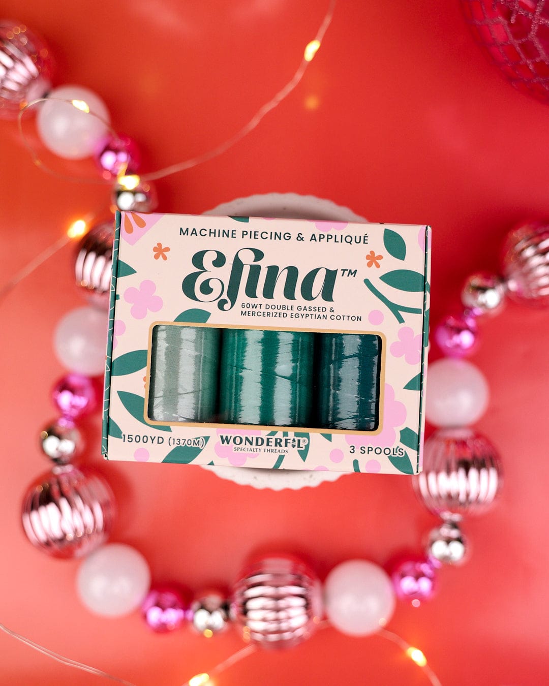 Wonderfil - Efina 3 Spool Set - Turquoise