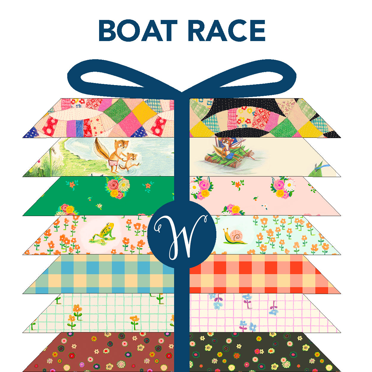 Boat Race - Heather Ross - Fat Quarter Bundle, 30 pcs (Preorder)