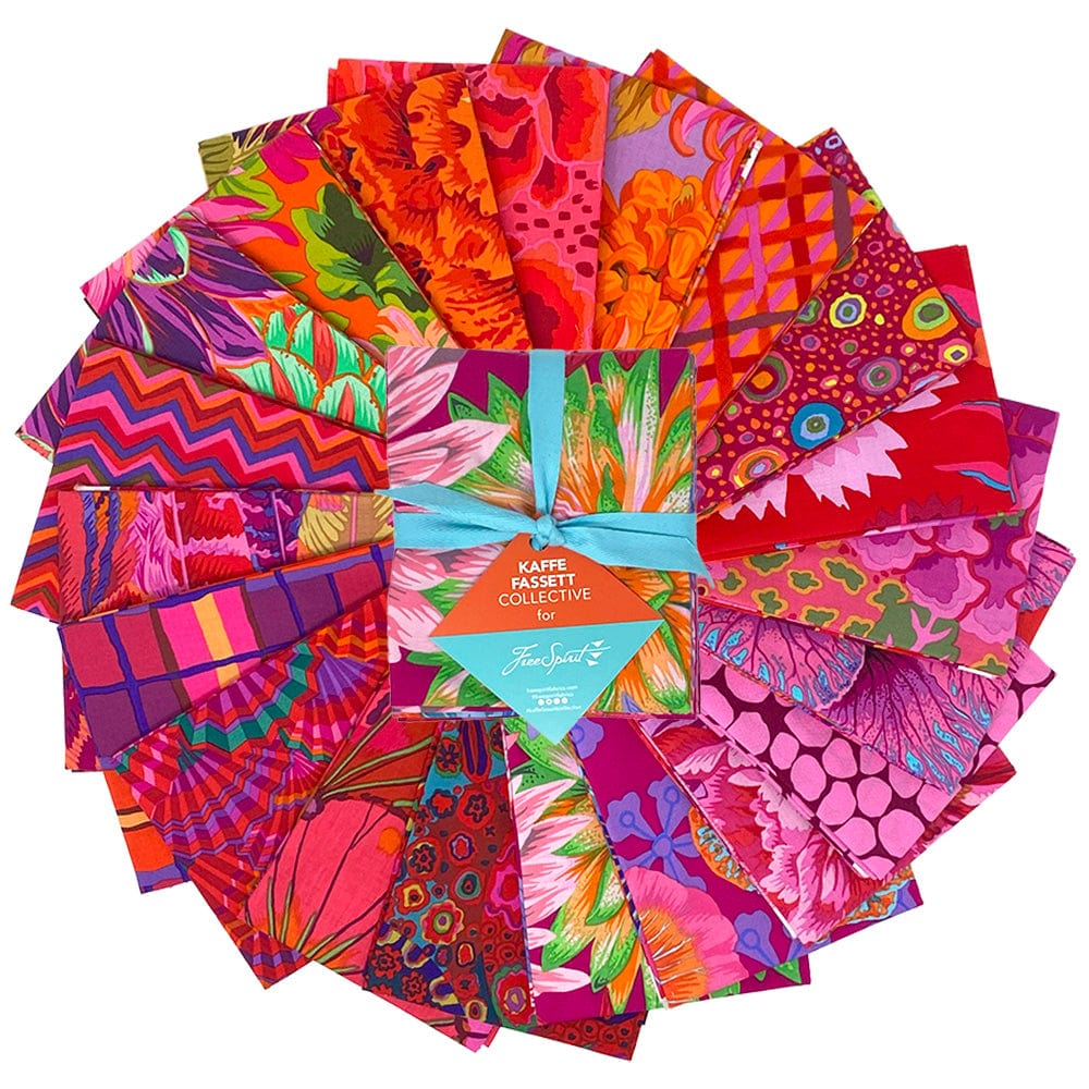 Kaffe Classics Plus (Ruby) - Fat Quarter Bundle, 20 pieces - by Kaffe Fassett Collective