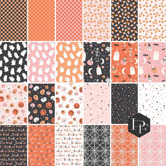 Hey Pumpkin - Fat Quarter Bundle of 24 pcs - My Mind's Eye - Bundle
