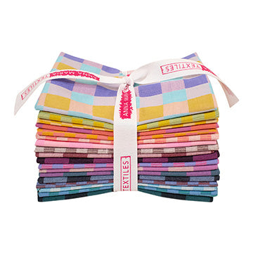 Check Mates Fat Quarter Bundle by Anna Maria, 18 pieces