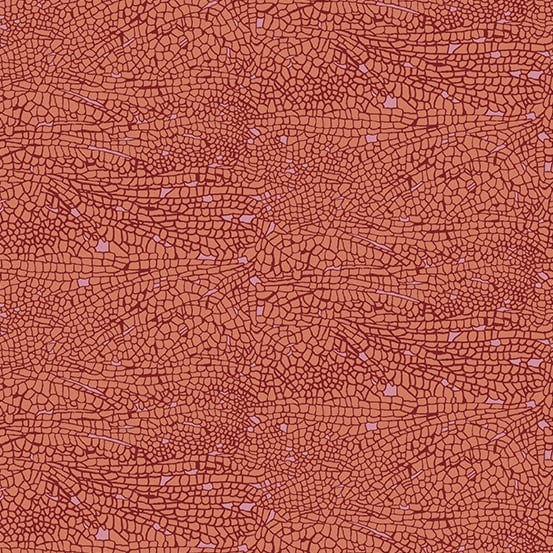 Cotton quilting fabric pattern called 'Devil's Arrow in Libellulidae'. Part of the 'Fabrics from the Basement' fabric collection. Designed by Giucy Giuce for fabric company Andover Fabrics. SKU: A-458-O. 44-45 inch width.