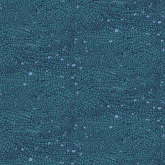 Cotton quilting fabric pattern called 'Devil's Arrow in Macromiidae'. Part of the 'Fabrics from the Basement' fabric collection. Designed by Giucy Giuce for fabric company Andover Fabrics. SKU: A-458-T. 44-45 inch width.