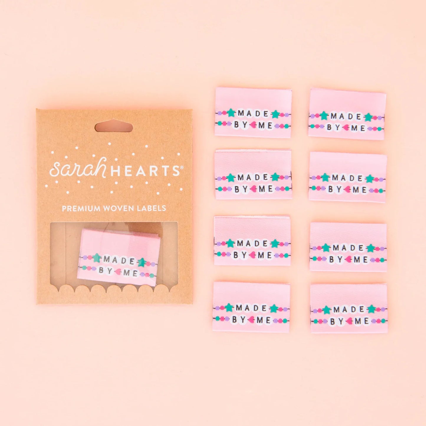 Sarah Hearts - Made By Me Friendship Bracelets - Sewing Woven Clothing Label Tags - LP197