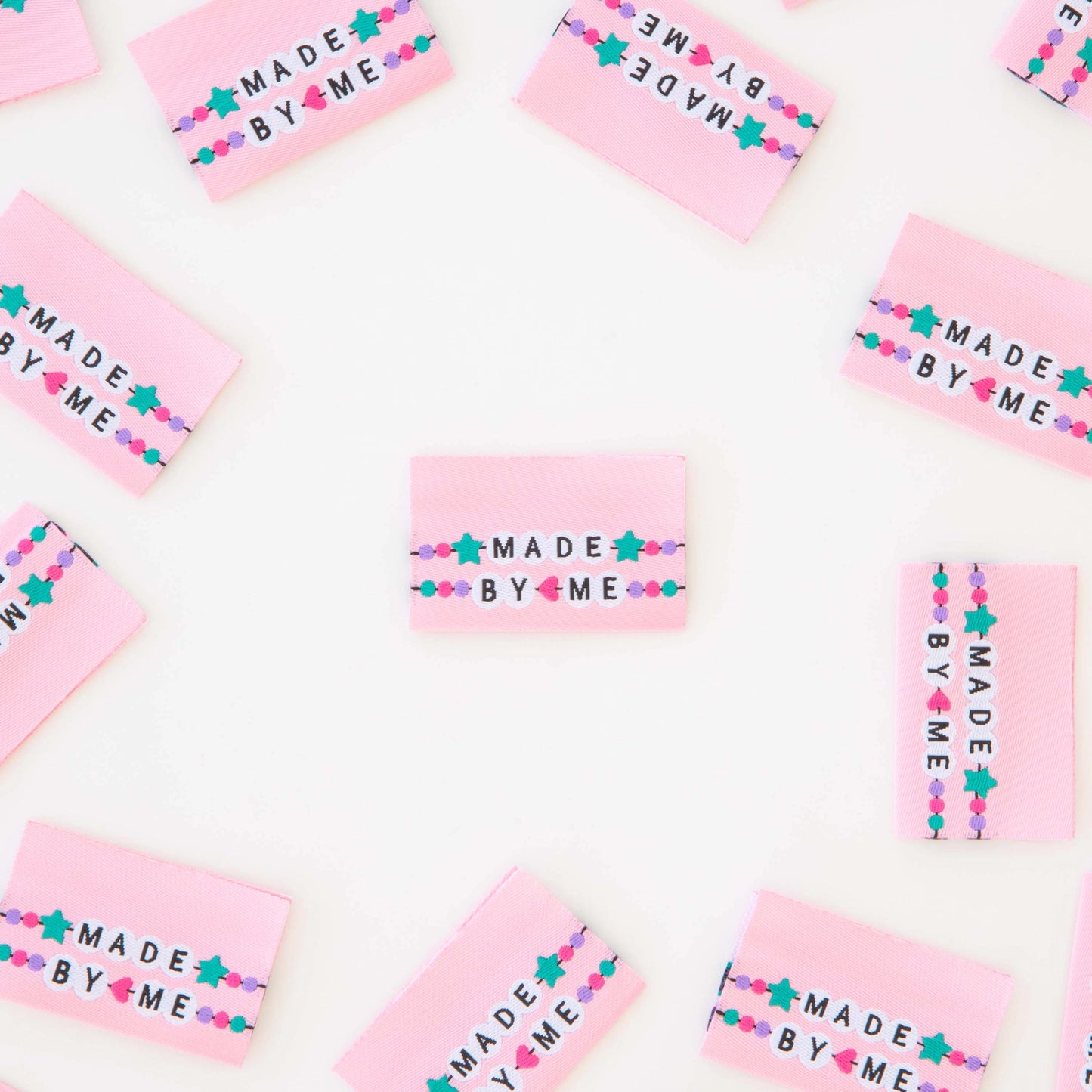 Sarah Hearts - Made By Me Friendship Bracelets - Sewing Woven Clothing Label Tags - LP197