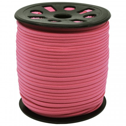 Pink Braided Elastic - 1/6" - Sold by the Yard